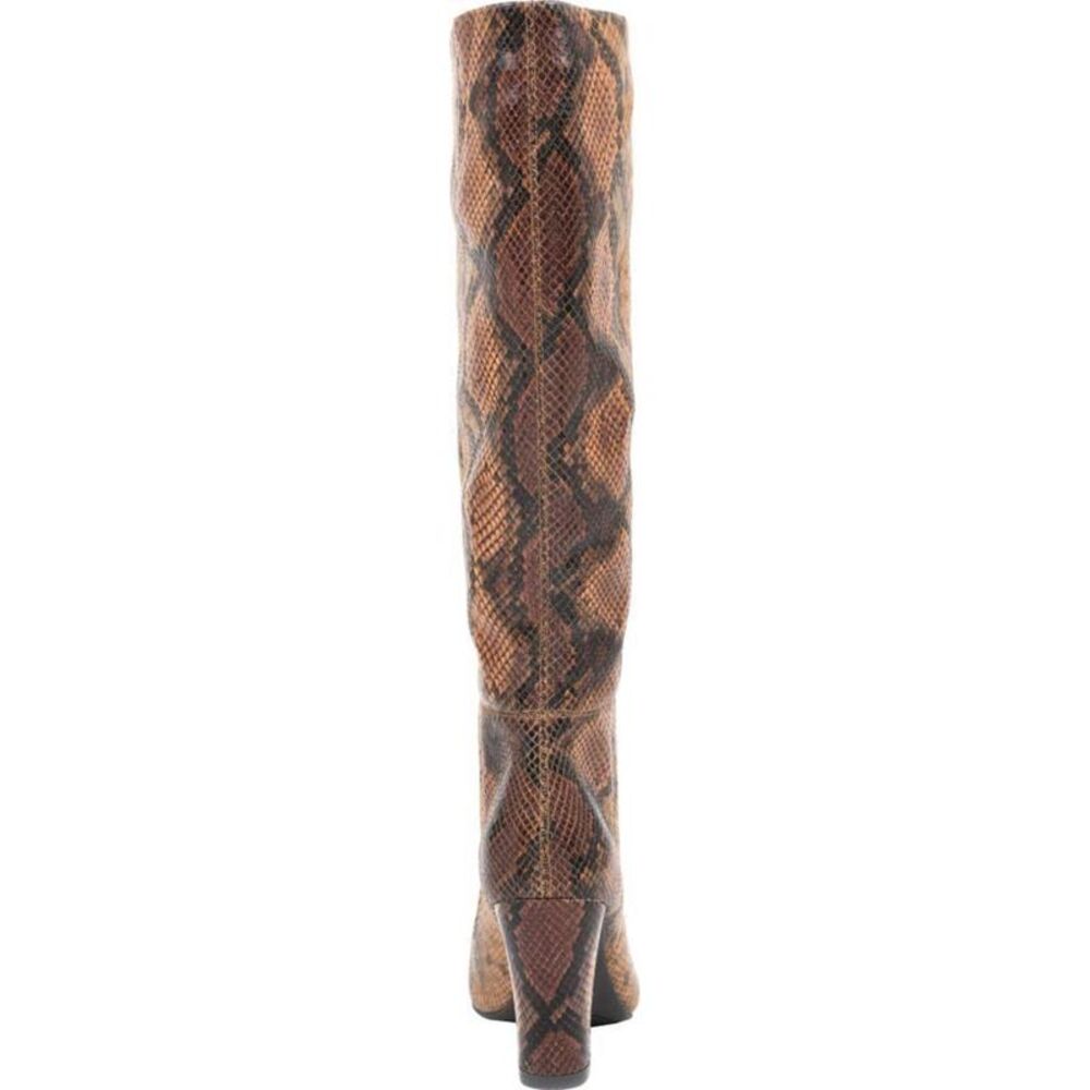WHITE MOUNTAIN Womens Brown Animal Print Cushioned Dress Heeled Boots 5.5 M - Picture 3 of 4